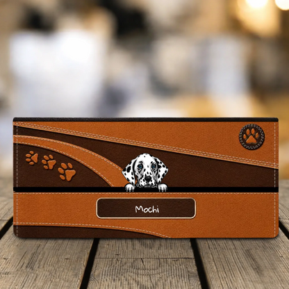 Personalized wallet - suede look