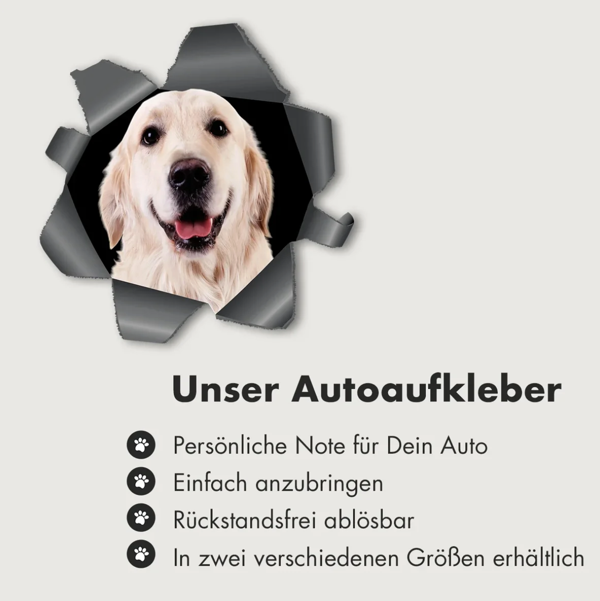 Personalized Car Sticker - Peeking Photo